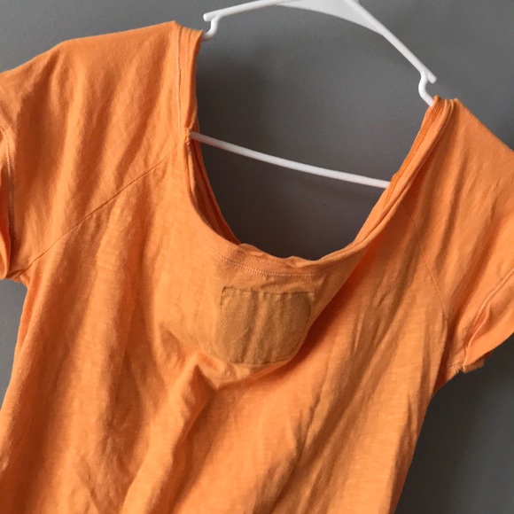 Abercrombie & Fitch Orange boat neck top - Picture 5 of 5